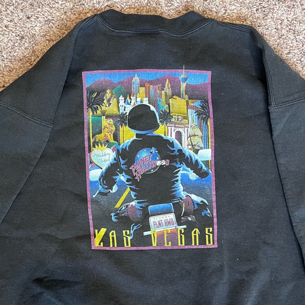 Vintage Planet Hollywood Las Vegas Sweater, Black